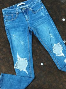 THE LIMITED BRANDED knee Ribbed Korean Jeans