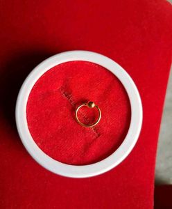 Gold Nose Ring with Ball