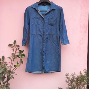 MANGO Denim Dress