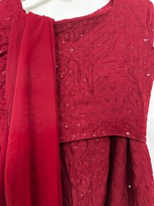 Elegant Red Lehenga Set