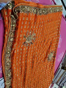 a festive saree