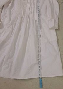 Oversized White Shirt Dress