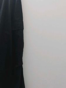 Black baggy parachute Pants