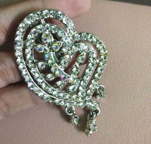 Sparkling Heart Brooch
