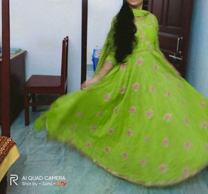 Long Ethnic Gown..💚💚💚