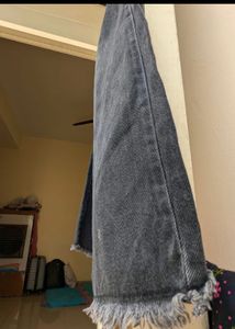 Charcoal Colour Jeans For Girls