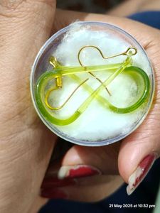 Brand New Unused Unique Glass Earrings