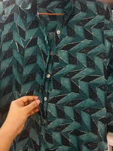 Peacock Blue Dress