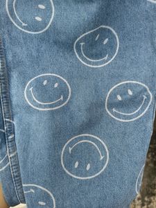 Smiley X H&amp;M Straight Wide Leg Denim