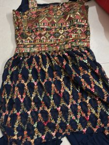 Embroidery full heavy blue leganga