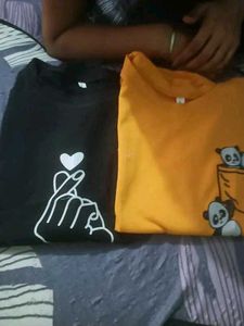 Black Graphic Print Tee