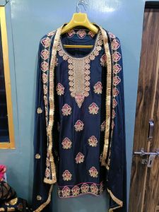 Heavy Sarara With Zari Work Kurta Set