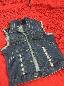 Half Sleeves Denim Jacket
