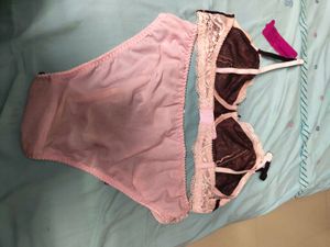 Lace Bra &amp; Panty Set Combo Of 3