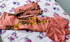 Pink Chanderi Suit Material💕