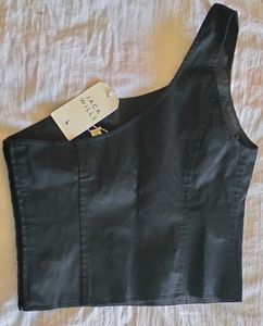 One Shoulder Tank Bow Top