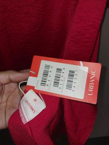 Pink Puff Sleeve Midi Dress