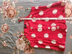 Red Polka Dot Top