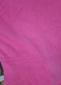 Pink Long Sleeve  Crop Top