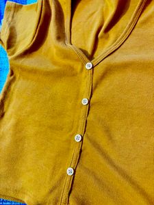 Mustard Crop Top