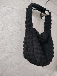 Black Crochet Bag