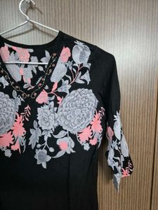 Black Floral Suit Set | 36