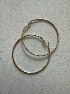Basic Gold Big Hoops