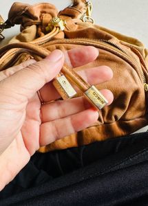 Mimco  Saas Tan Leather Sling Bag