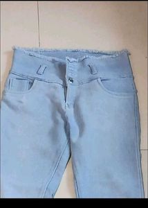 Blue High Waist Jeans