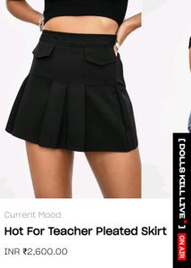 PLEATED CARGO SKIRT