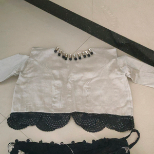 designer crop n lehnga