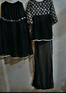 Elegant Garara With Embroided Kurti And Dupatta