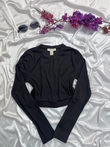 Forever 21 Black Long Sleeve Top