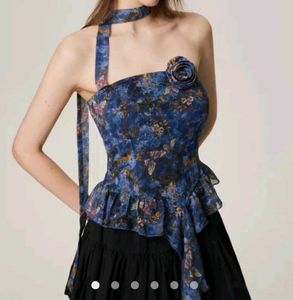 floral tube scarf top