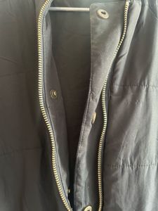 Two Way Parka Jacket With Cinched Waist