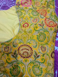 beautiful silk multicolored blouse