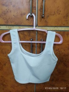 Tank Top In Black And White Colour