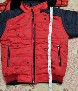 Kids' Red &amp; Blue Hooded Jacket