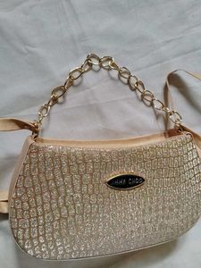Gold Shimmery Sling Bag