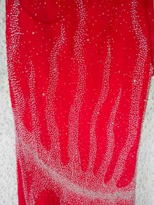 Red Embellished CUT DANA Gown Dress