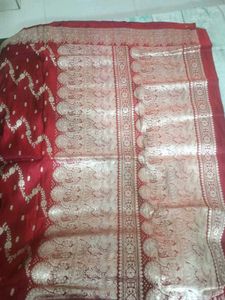 Red Banarasi Silk Saree