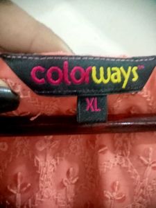 Branded Chickenkari Kurti With Attached Lining