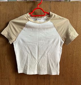 H&M Color Block Crop Top
