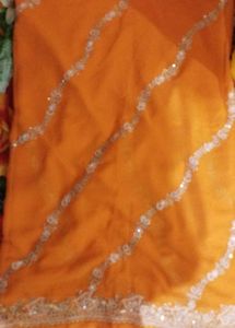 Orange Ethnic sarees
