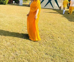 Unique Haldi lehenga