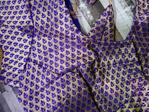 Elegant Embellished Purple Blouse