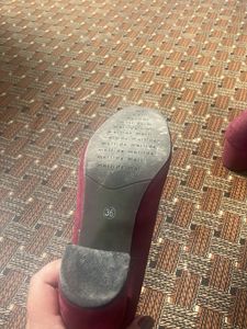 Burgundy Suede Ballet Flats