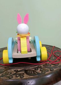 New Bunny Wooden Car Toy