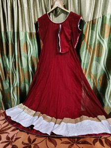 Elegant Ethnic red Gown