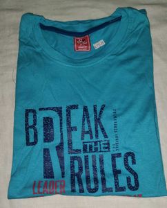 Blue Graphic Print T-Shirt